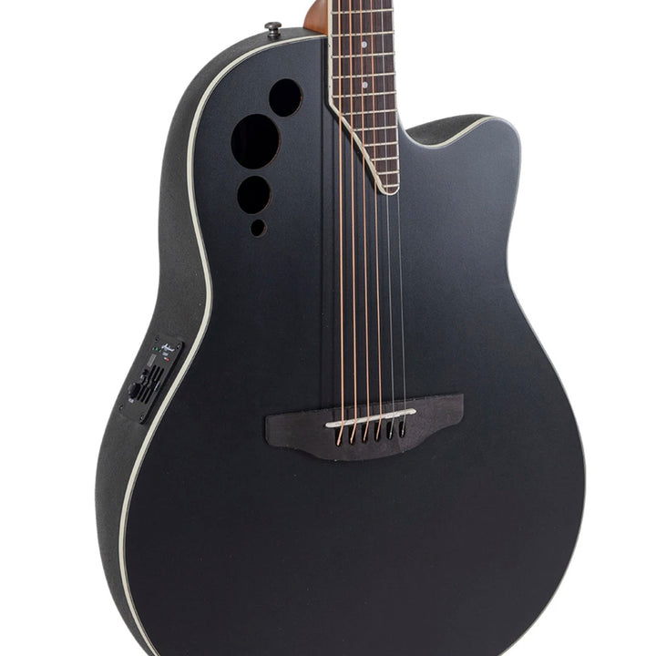 GUITARRA ELECTROACUSTICA OVATION APPLAUSE SPIRIT, ROUND BACK, BLACK AB-044-5-G