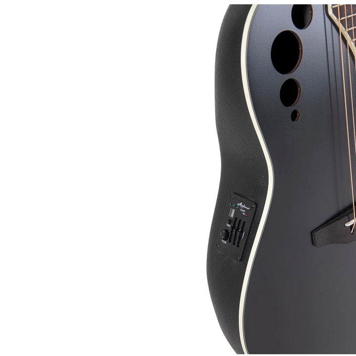 GUITARRA ELECTROACUSTICA OVATION APPLAUSE SPIRIT, ROUND BACK, BLACK AB-044-5-G