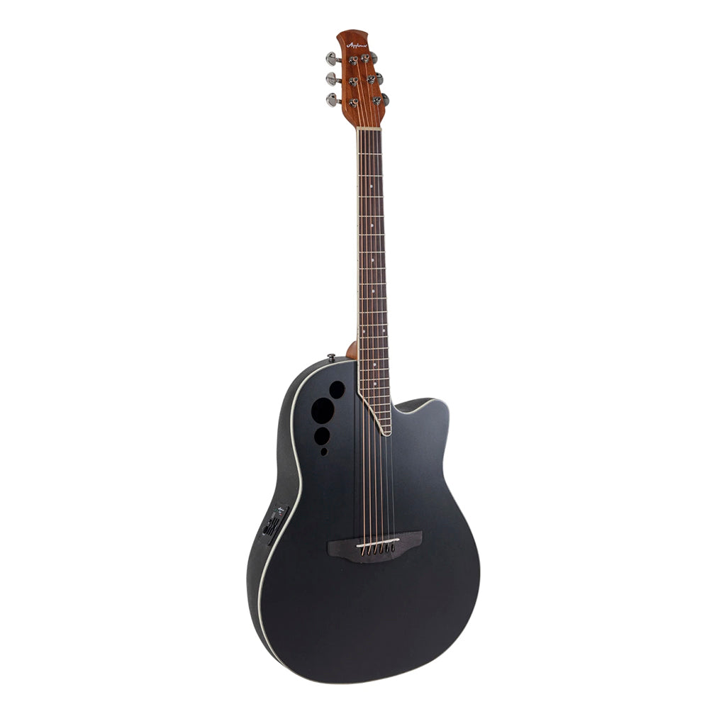 GUITARRA ELECTROACUSTICA OVATION APPLAUSE SPIRIT, ROUND BACK, BLACK AB-044-5-G