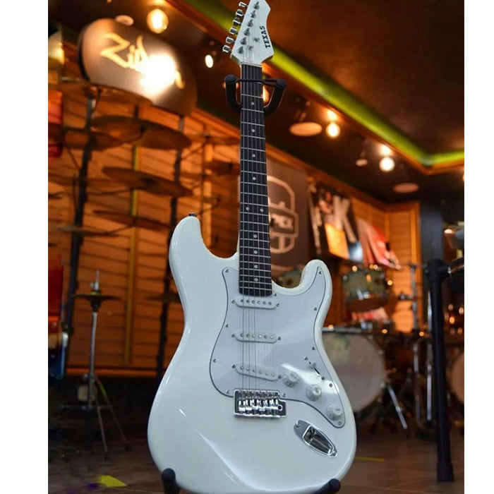 GUITARRA ELECTRICA TEXAS E10W-S-W, WHITE