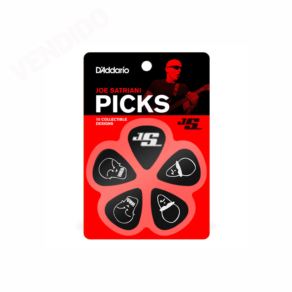 PICKS DADDARIO 1CBK4-10JS JOE SATRIANI, 0.70MM, 10 UNIDADES