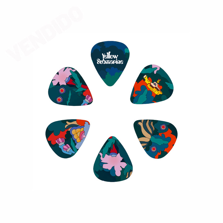 PICKS DADDARIO 1CWH4-10B9 THE BEATLES, YELLOW UNDER THE SEA, 0.70MM, 15 UNIDADES