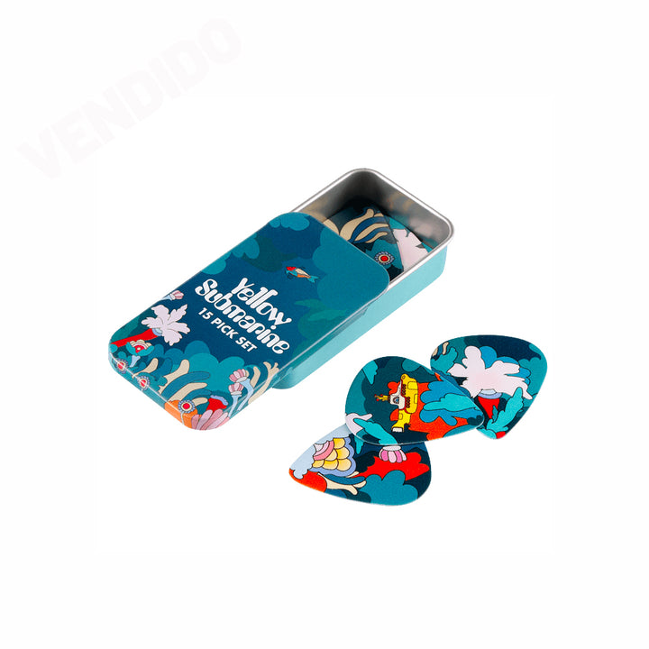 PICKS DADDARIO 1CWH4-10B9 THE BEATLES, YELLOW UNDER THE SEA, 0.70MM, 15 UNIDADES