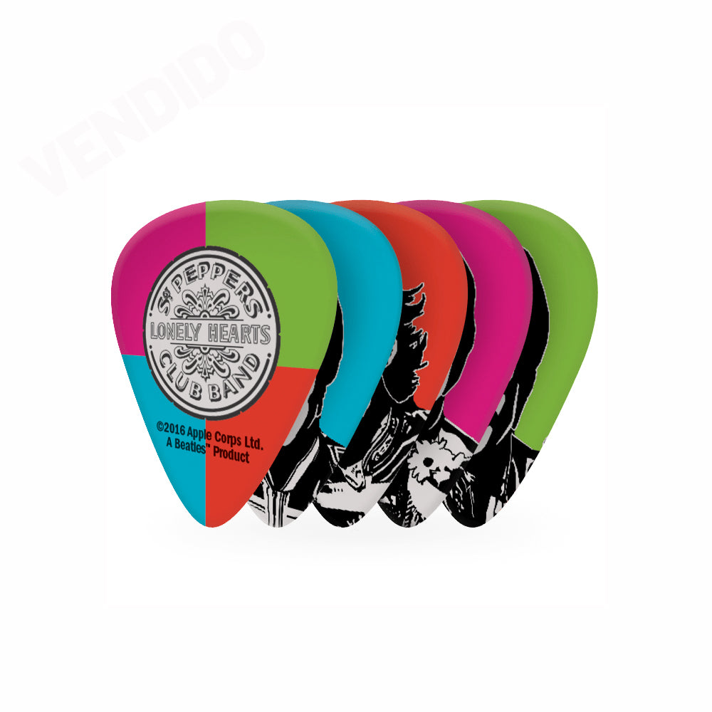 PICKS DADDARIO 1CWH4-10B6 THE BEATLES, SGT. PEPPERS 0.70MM, 10 UNIDADES