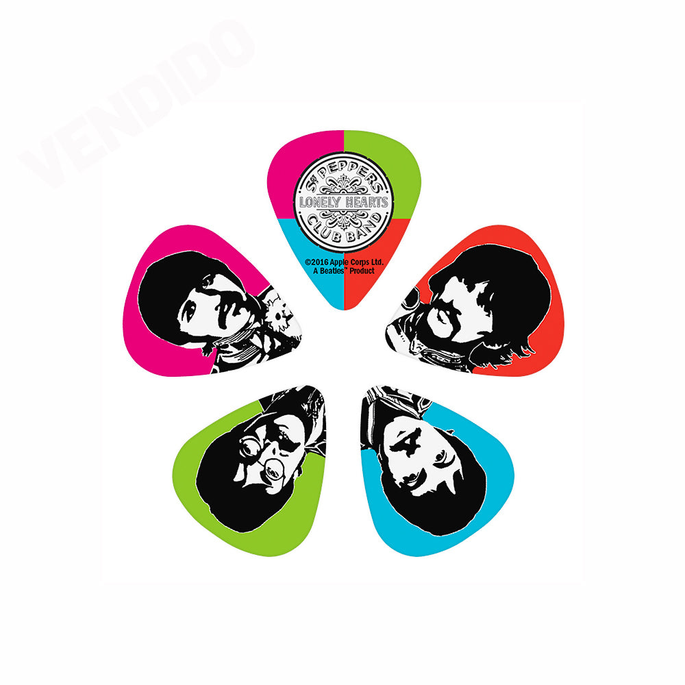 PICKS DADDARIO 1CWH4-10B6 THE BEATLES, SGT. PEPPERS 0.70MM, 10 UNIDADES