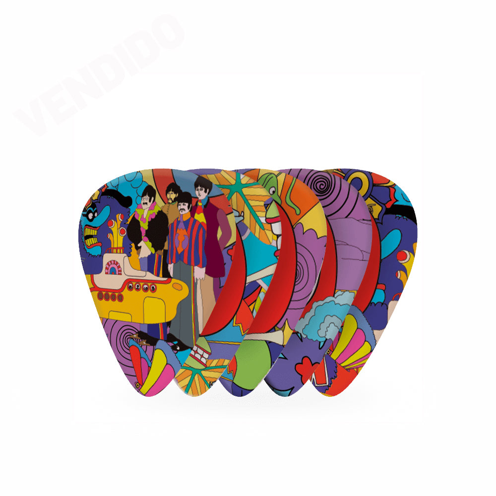 PICKS DADDARIO 1CWH6-10B7 THE BEATLES, YELLOW SUBMARINE, 0.85MM, 10 UNIDADES