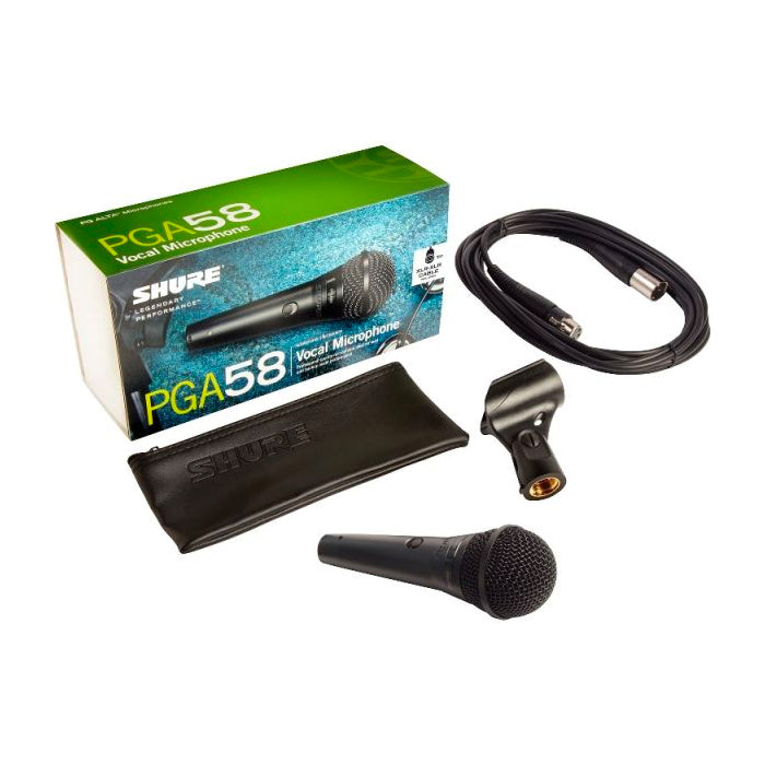 MICROFONO SHURE ALAMBRICO PGA-58XLR VOCES CON CABLE