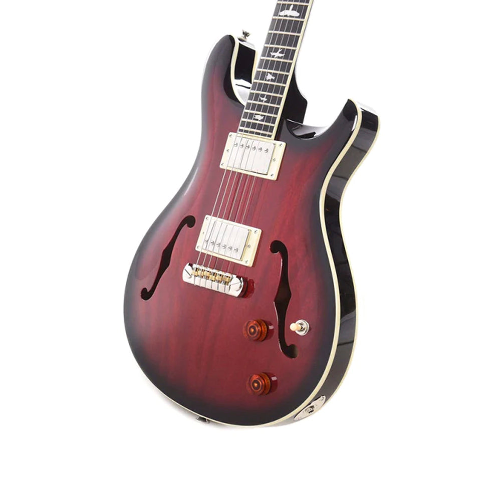 GUITARRA ELECTRICA PRS SE HOLLOWBODY STANDARD HBECBFR, FIRE RED BURST