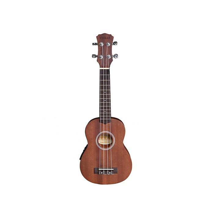 UKELELE SOPRANO ELECTROACUSTICO TEXAS KU-SE/B, CON FORRO