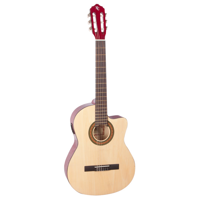 GUITARRA CLASICA ELECTROACUSTICA TEXAS KC39CTV CUTAWAY