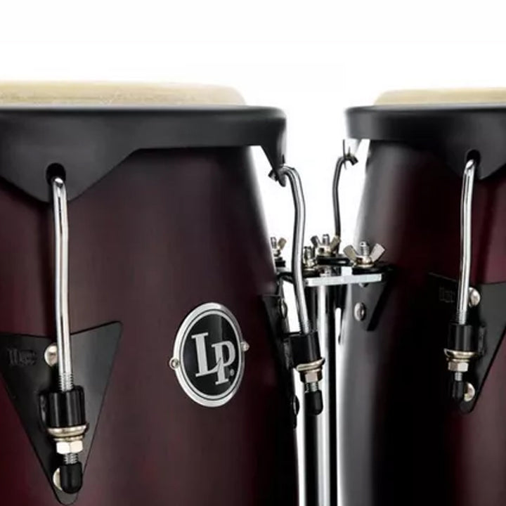 SET CONGA MADERA LATIN PERCUSSION LP646NYDW,10" 11",CITY SERIES,DARK WOOD,STAND