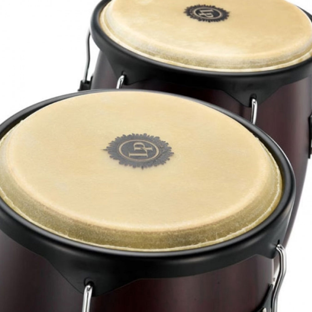 SET CONGA MADERA LATIN PERCUSSION LP647NY-DW,11" 12",CITY SERIES,DARK WOOD,STAND