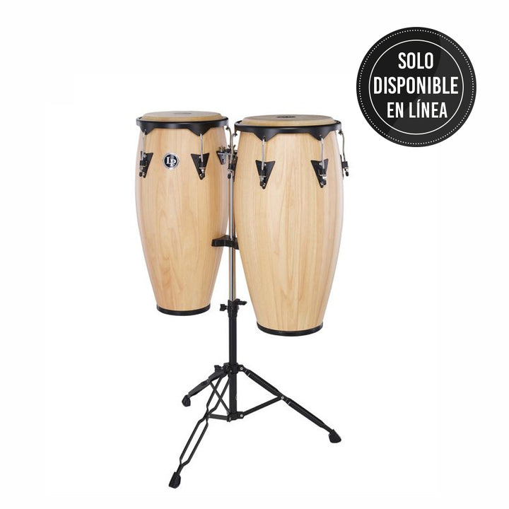 SET CONGA MADERA LATIN PERCUSSION LP647NY-AW,11" 12",CITY SERIES,NATURAL,STAND