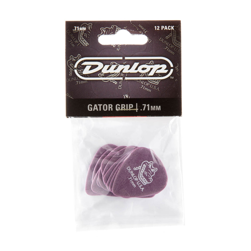 PICK GATOR GRIP DUNLOP 417P.71, .71, 12 UNIDADES