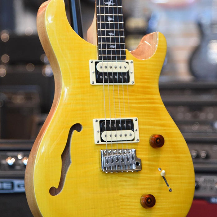 GUITARRA ELECTRICA PRS SE CUSTOM 22 SEMI-HOLLOW CU2SHSY, SANTANA YELLOW