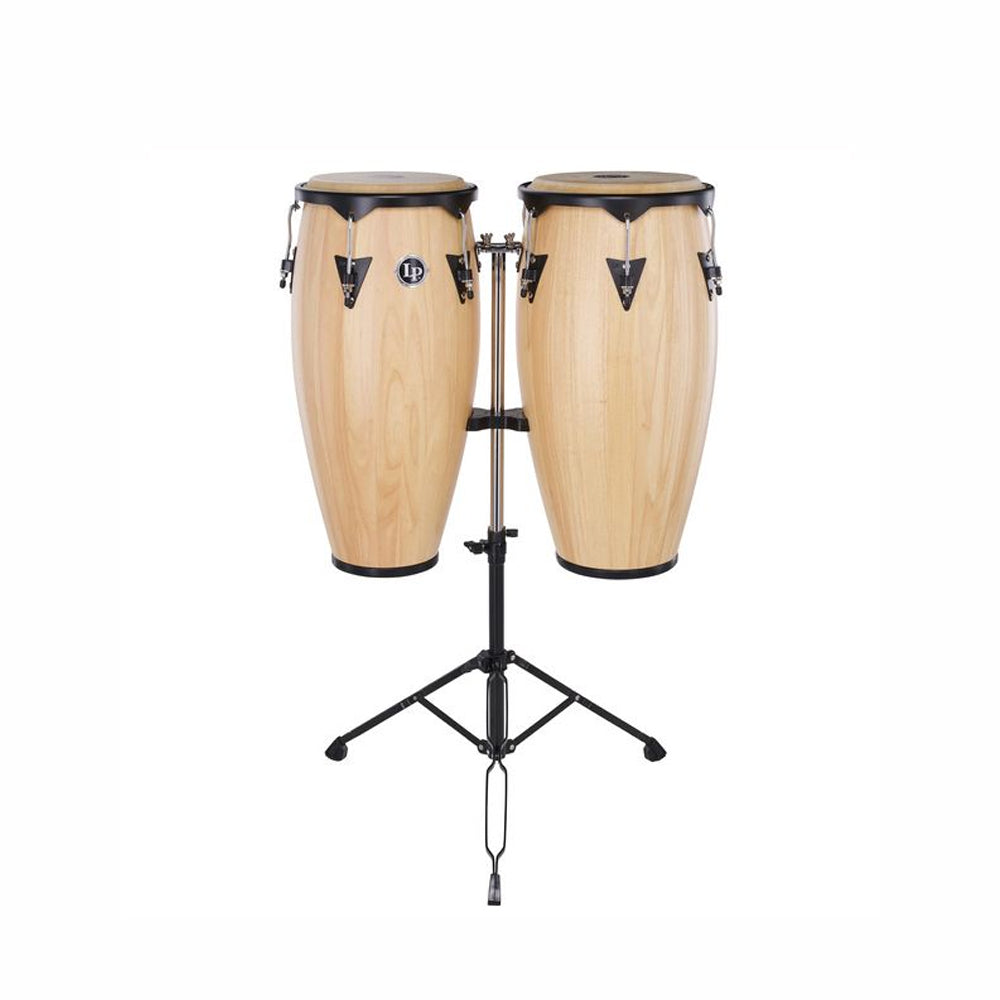 SET CONGA MADERA LATIN PERCUSSION LP647NY-AW,11" 12",CITY SERIES,NATURAL,STAND