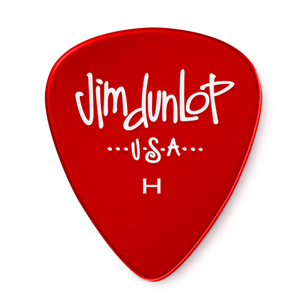 PICK GEL DUNLOP 486PHV HEAVY, RED, 12 UNIDADES