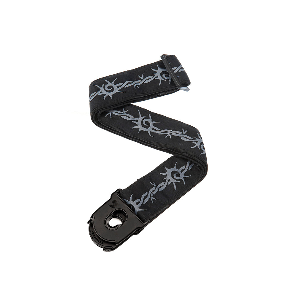 CORREA GUITARRA ELECTRICA DADDARIO 50PLA04 CON SEGUROS, BARBED WIRE
