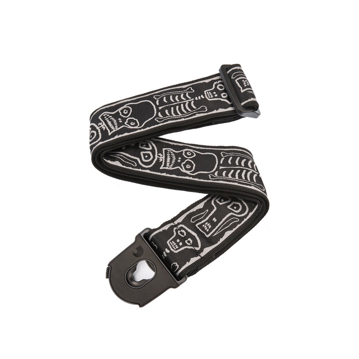 CORREA GUITARRA ELECTRICA DADDARIO 50PLJS01 CON SEGUROS, JOE SATRIANI SKULLN BONES