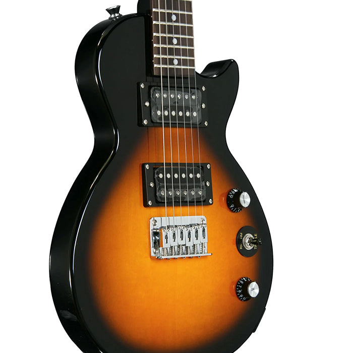 GUITARRA ELECTRICA EPIPHONE LES PAUL EXPRESS, ENL2VSCH4, VINTAGE SUNBURST ESCALA CORTA