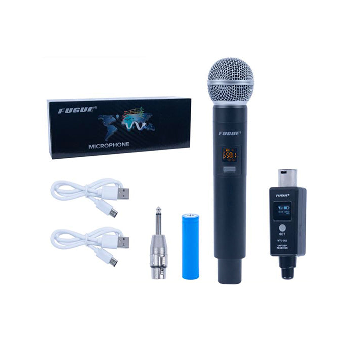 MICROFONO INALAMBRICO DE MANO XLR, DIGITAL UHF, RECARGABLE MTU-002-M14