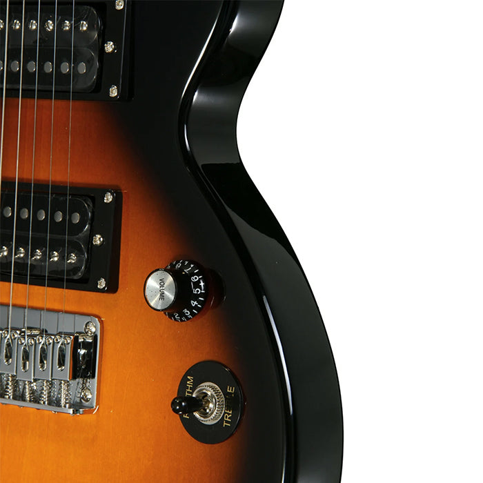 GUITARRA ELECTRICA EPIPHONE LES PAUL EXPRESS, ENL2VSCH4, VINTAGE SUNBURST ESCALA CORTA