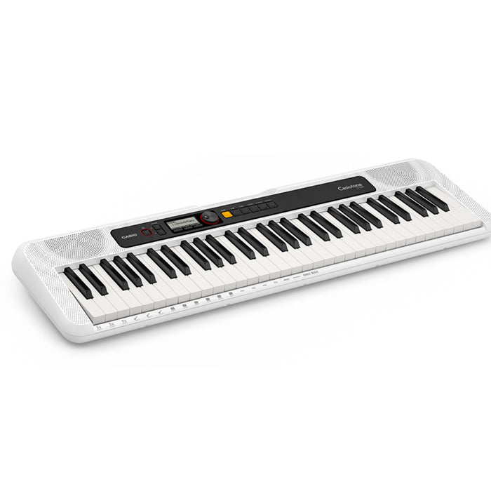 ORGANETA CASIO CT-S200WE, 5 OCTAVAS CON USB, WHITE, CON ADAPTADOR