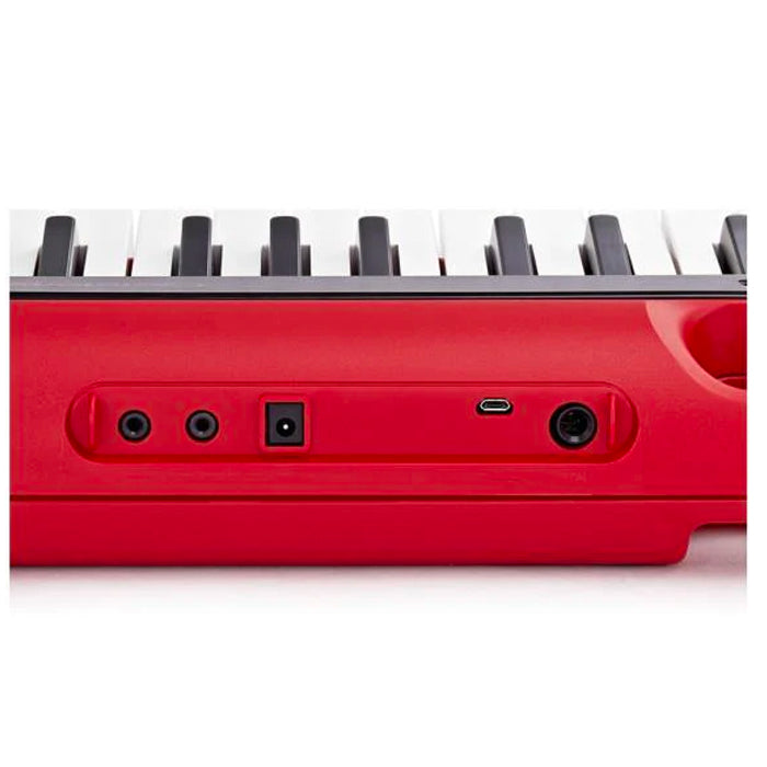 ORGANETA CASIO CT-S200RD, 5 OCTAVAS CON USB ROJO, CON ADAPTADOR