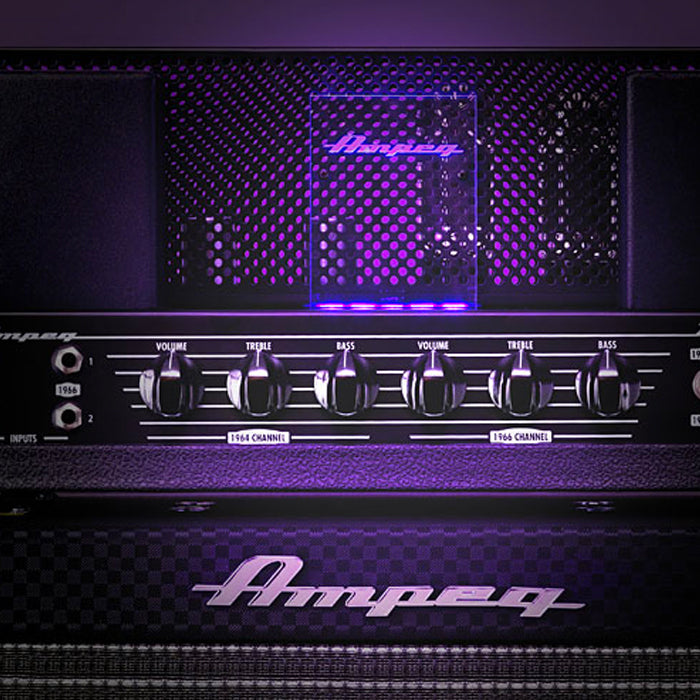 CABEZOTE BAJO ELECTRICO AMPEG HB-15N HERITAGE, 30 WATT CON CABINA