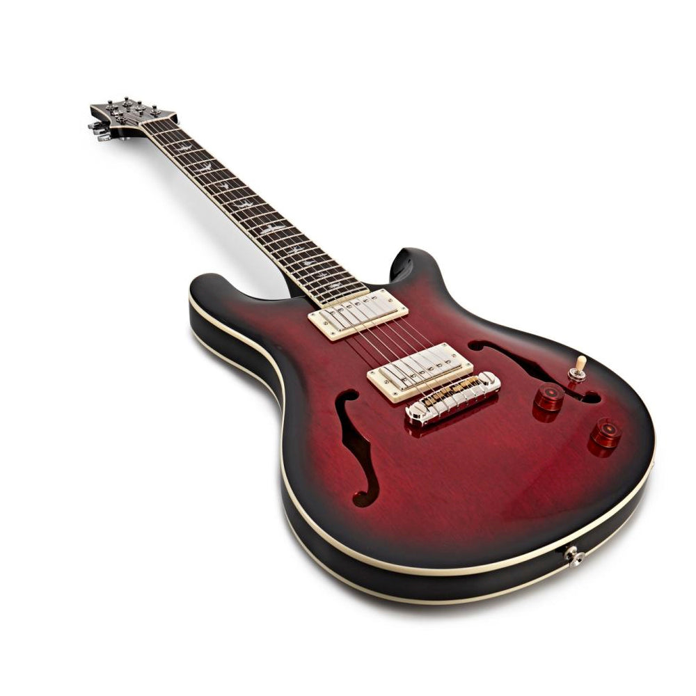 GUITARRA ELECTRICA PRS SE HOLLOWBODY STANDARD HBECBFR, FIRE RED BURST