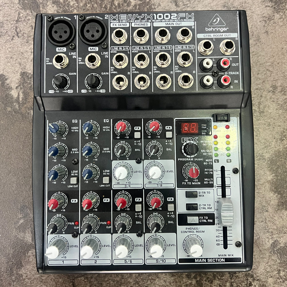 MIXER BEHRINGER XENYX 1002FX - USADO