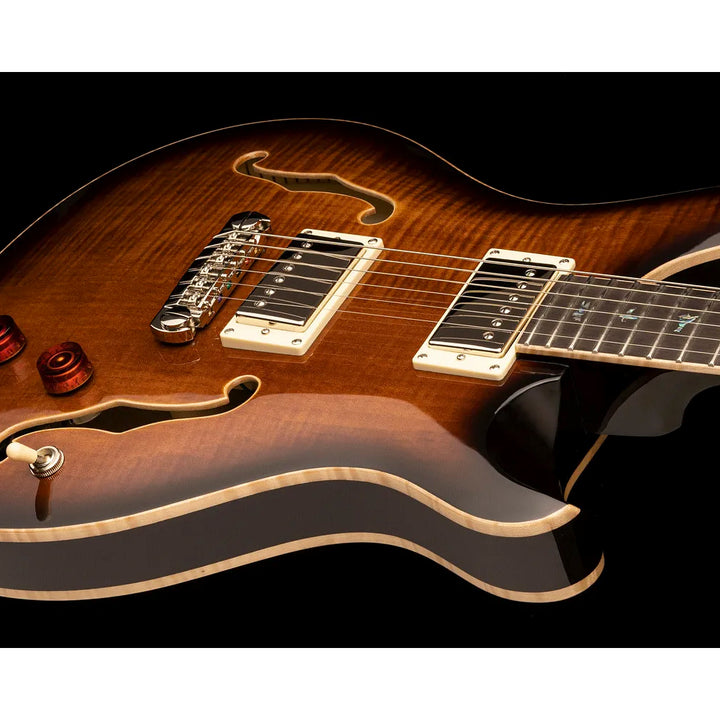 GUITARRA ELECTRICA PRS SE HOLLOWBODY II PIEZO HPEMBBG, BLACK GOLD BURST