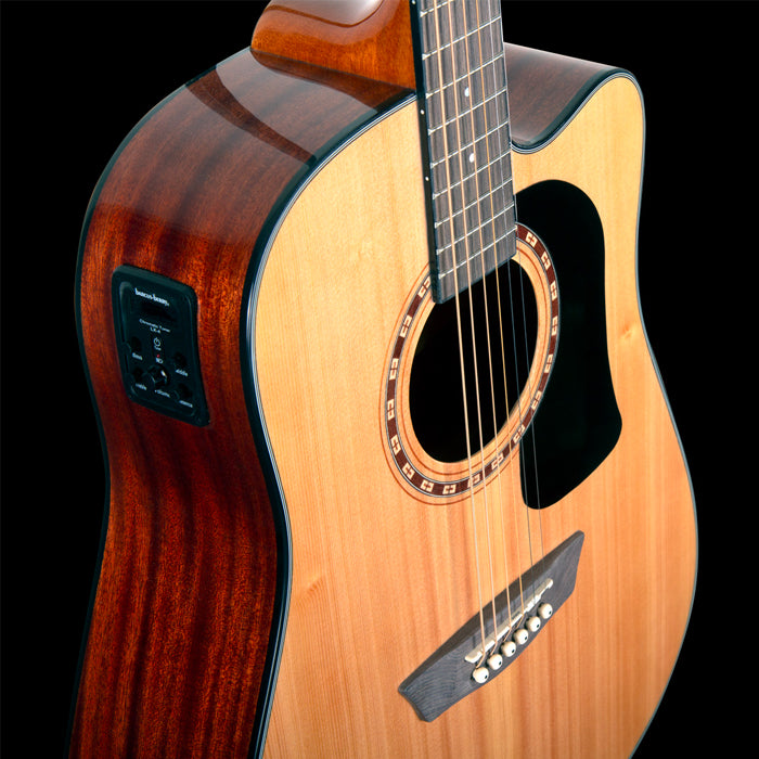 KIT GUITARRA ELECTROACUSTICA WASHBURN AD5CEPACK, NATURAL