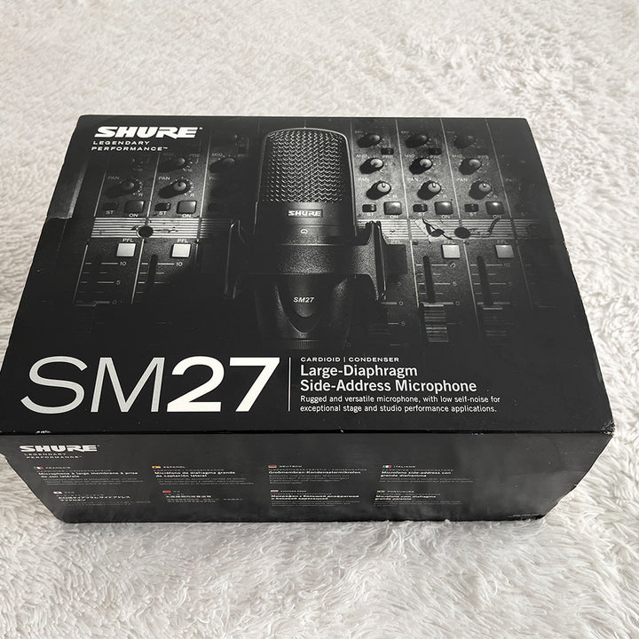 MICRÓFONO DE CONDENSADOR SHURE SM27 CARDIOIDE DIAFRAGMA GRANDE (USADO)