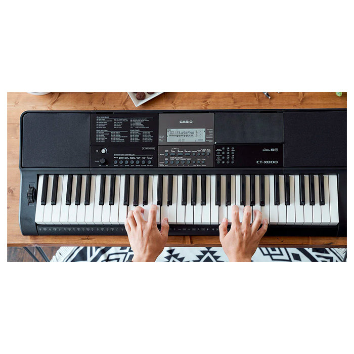 ORGANETA CASIO CT-X800, 5 OCTAVAS CON USB,CON ADAPTADOR