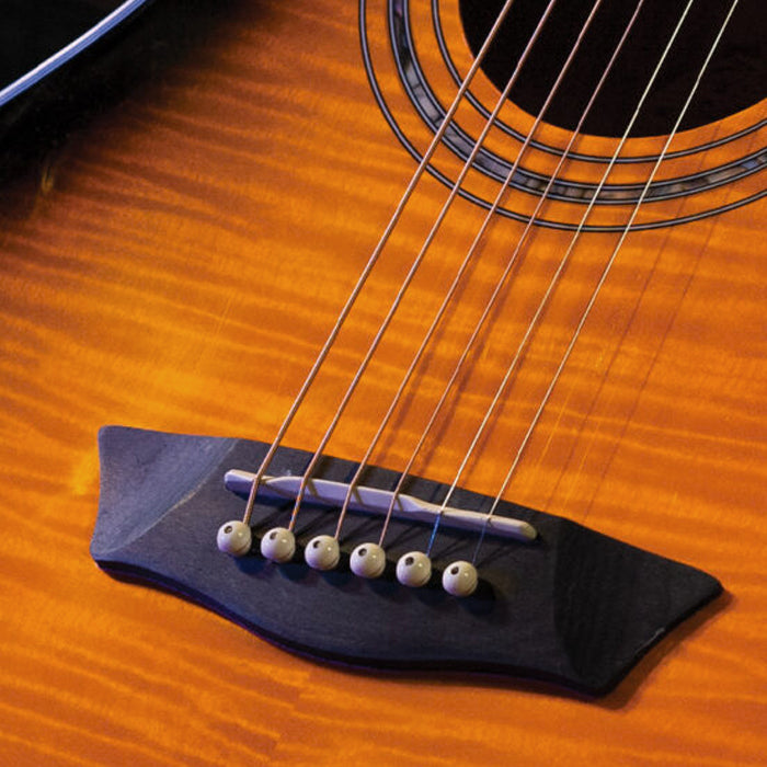 GUITARRA ELECTROACUSTICA WASHBURN EA15 CUERDA METAL,TOBACCO BURST