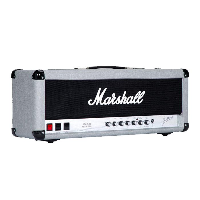 CABEZOTE GUITARRA ELECTRICA MARSHALL 2555X, 100 WATT, TUBOS, SILVER JUBILEE