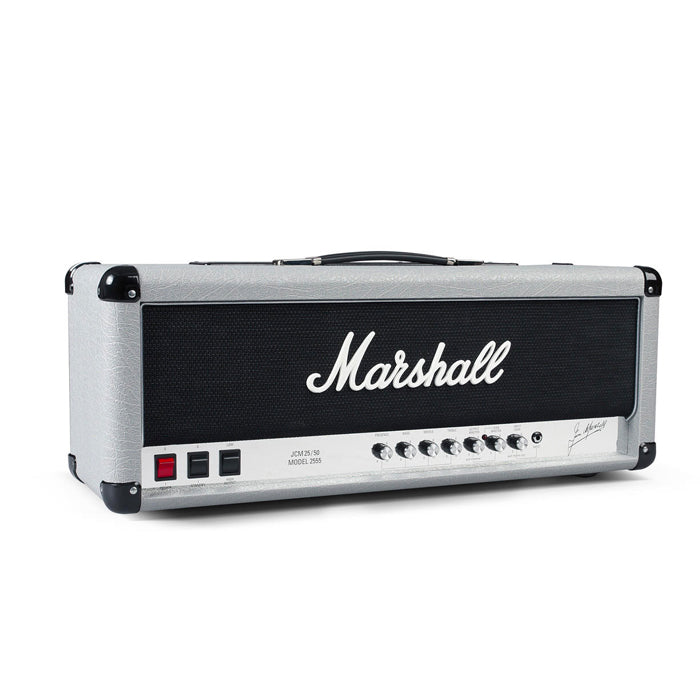CABEZOTE GUITARRA ELECTRICA MARSHALL 2555X, 100 WATT, TUBOS, SILVER JUBILEE