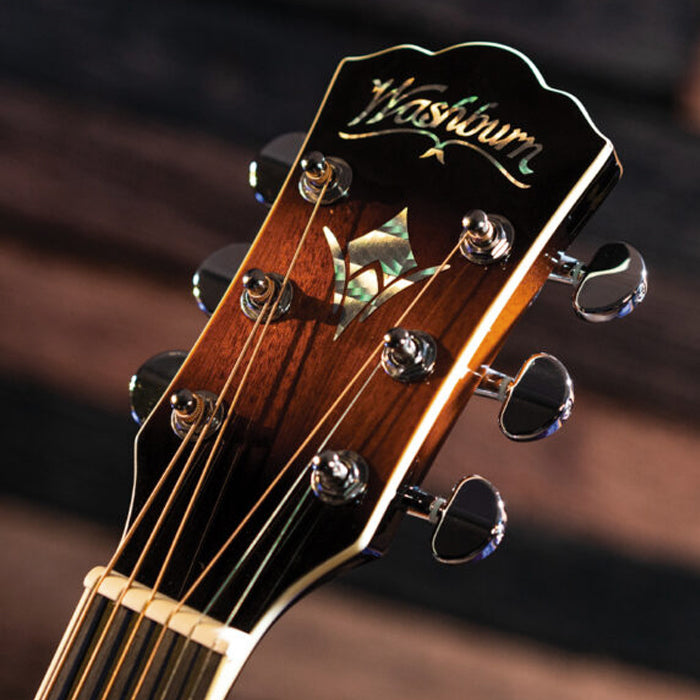 GUITARRA ELECTROACUSTICA WASHBURN EA15 CUERDA METAL,TOBACCO BURST