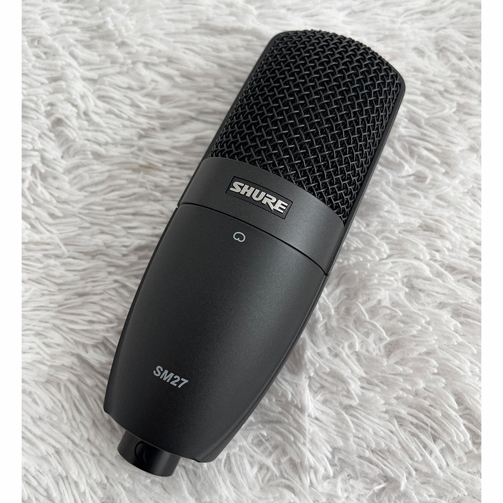 MICRÓFONO DE CONDENSADOR SHURE SM27 CARDIOIDE DIAFRAGMA GRANDE (USADO)