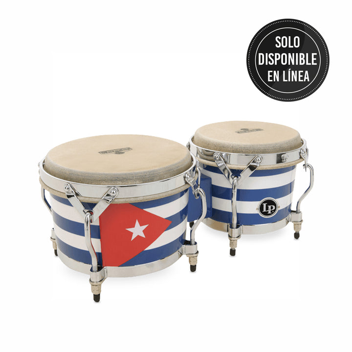 BONGO MADERA LP LATIN PERCUSSION M201-QBA MATADOR SERIES,CUBAN FLAG