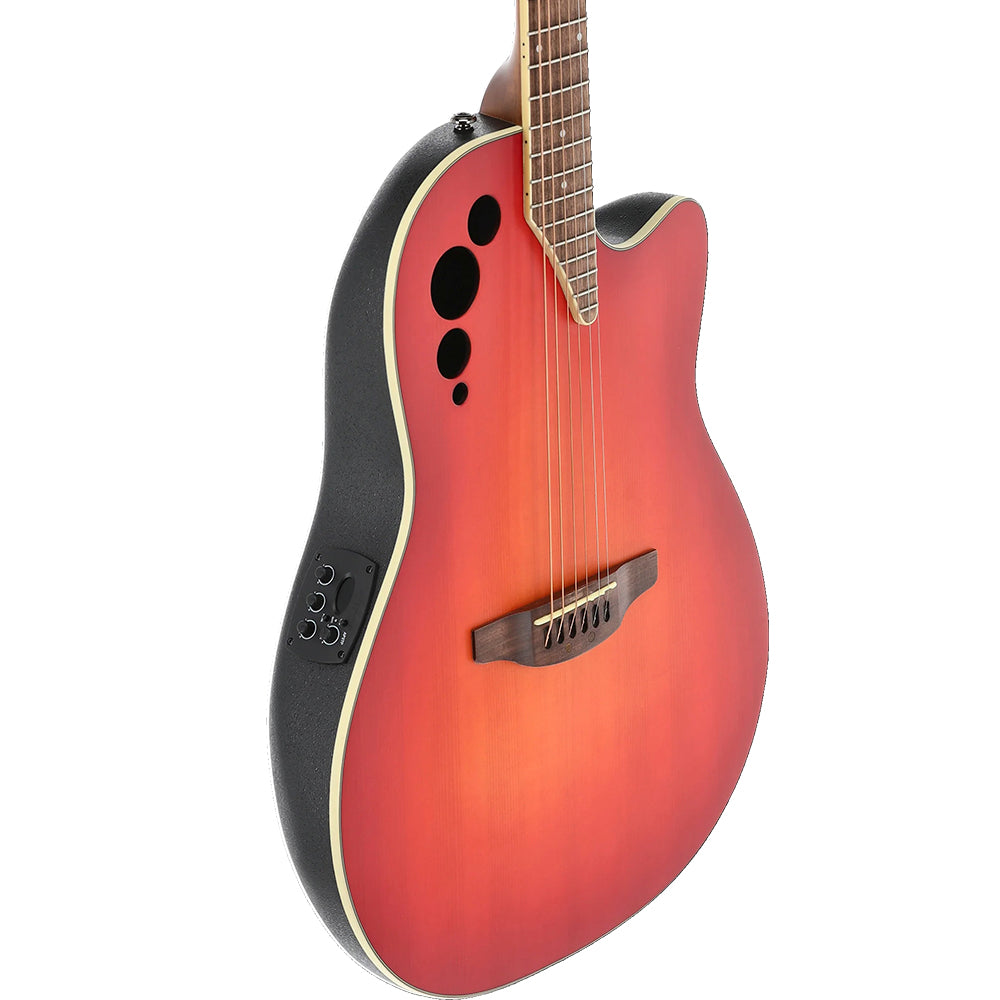 GUITARRA ELECTROACUSTICA OVATION APPLAUSE ELITE, ROUND BACK, HONEYBURST AE48-1I
