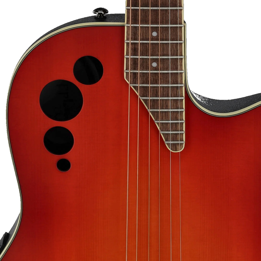 GUITARRA ELECTROACUSTICA OVATION APPLAUSE ELITE, ROUND BACK, HONEYBURST AE48-1I