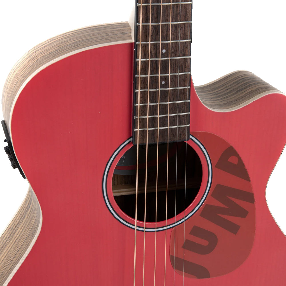GUITARRA ELECTROACUSTICA OVATION APPLAUSE OM CUTAWAY, LIPSTICK AEO-69-R