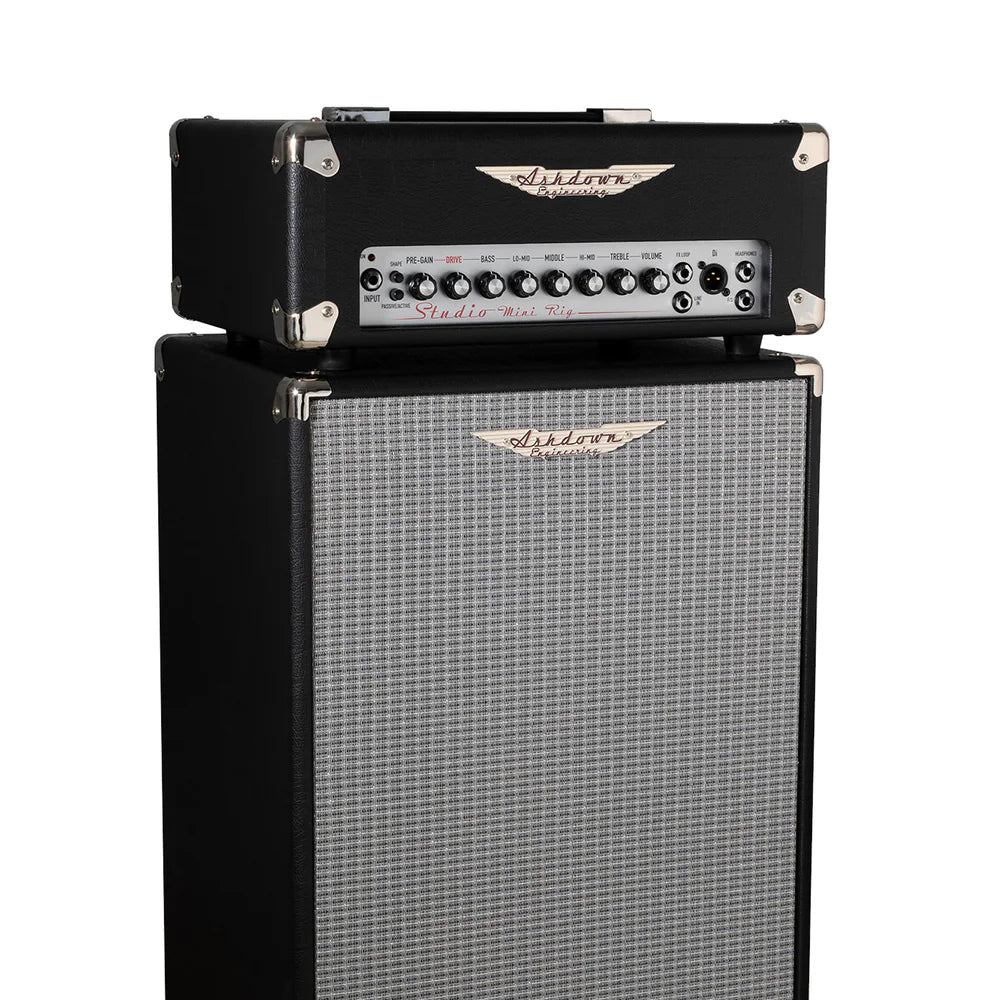 CABEZOTE BAJO ELECTRICO ASHDOWN STUDIO MINI RIG, 250 WATT CON CABINA 2 X 10"
