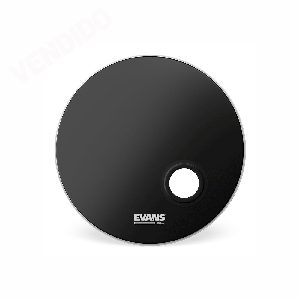 PARCHE ACEITE 22" EVANS BD22REMAD, NEGRO CON HUECO