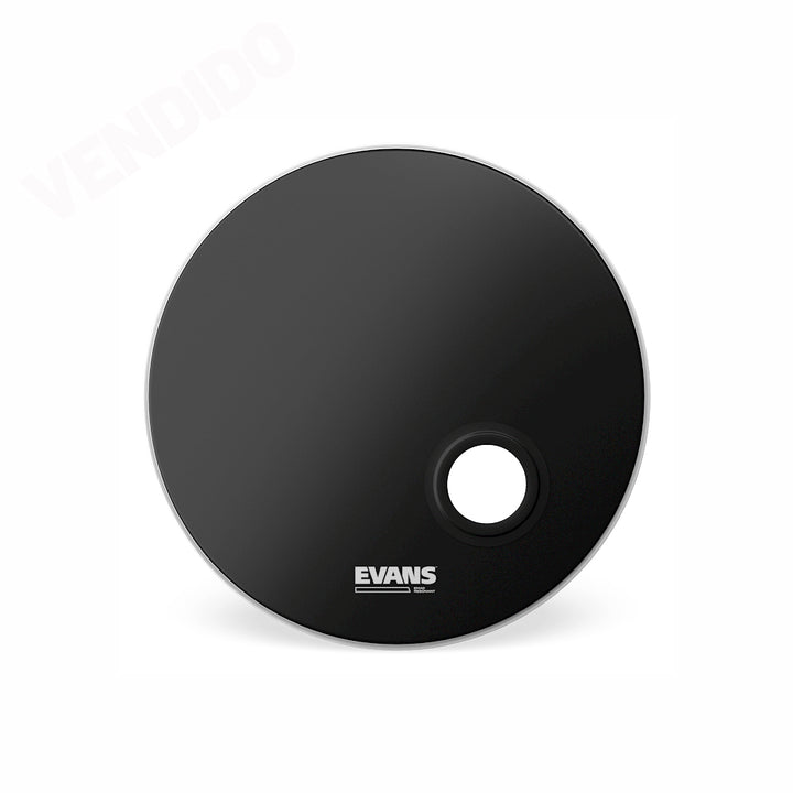 PARCHE ACEITE 22" EVANS BD22REMAD, NEGRO CON HUECO
