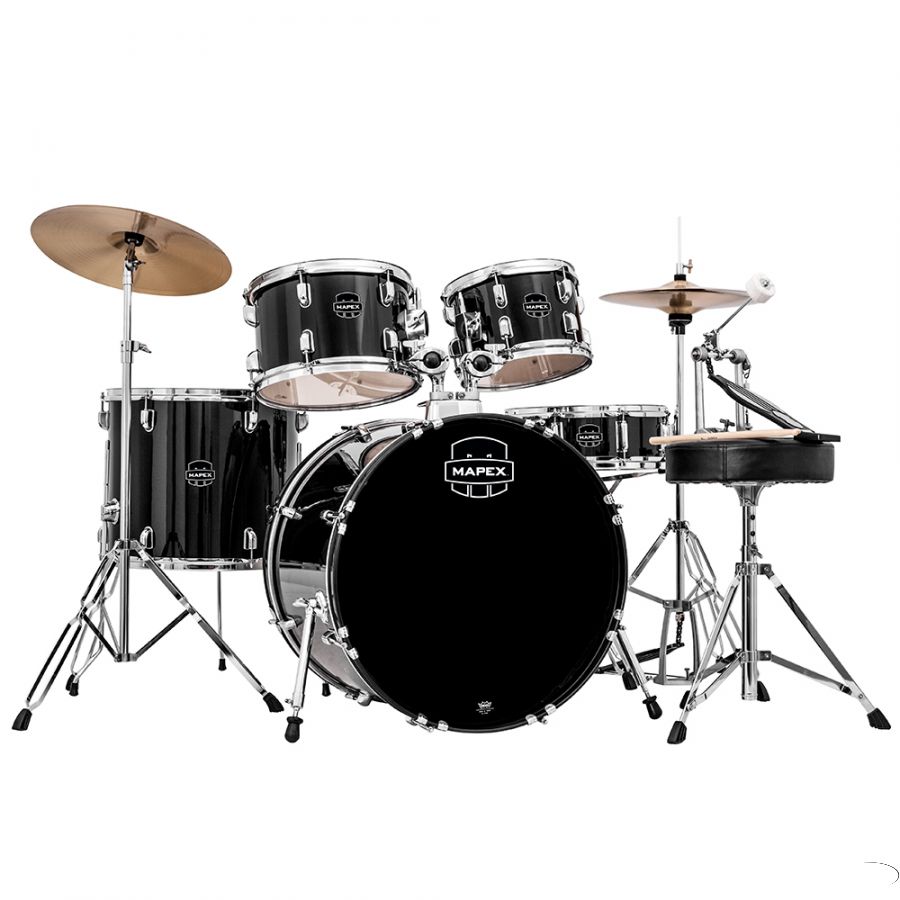 BATERIA 5 PIEZAS,FUSION,MAPEX PDG5294FTCDK PRODIGY SERIES,DARK BLACK