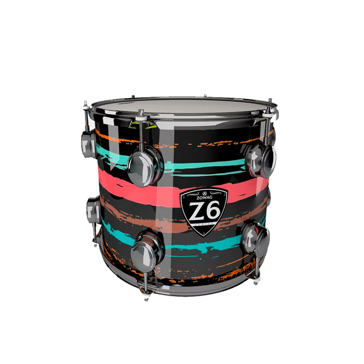BATERIA 4 PIEZAS ZOWAG, Z1 SERIES POPLAR SHELL, BLACK FUNNY, JUNIOR STD 4 BF3