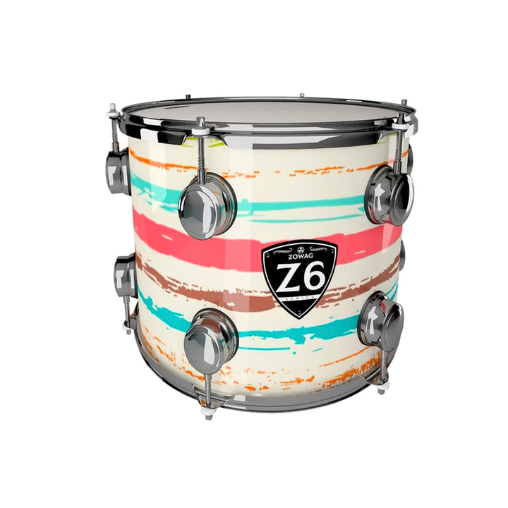BATERIA 5 PIEZAS ZOWAG, Z3 SERIES POPLAR SHELL, PLATILLOS, Z3 FUSION, WHITE FUNNY 2